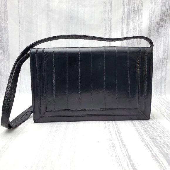 Eel Skin Clutch / Shoulder Bag - Picture 5 of 14